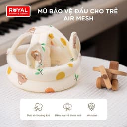 Mũ Bảo Vệ Đầu Cao Cấp Cho Bé AIR MESH - Nón Bảo Vệ Đầu Bé Tập Bò/ Tập Đi Tránh Va Đập 2