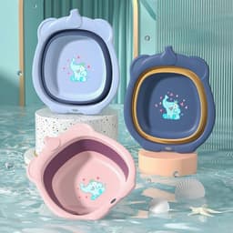 ( K&S ) Chậu Rửa Mặt Gấp Gọn Hình Voi Cho Bé  – Tiện Dụng, Dễ Sử Dụng . 3