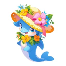 Decal Cá Heo Hoạt Hình Dễ Thương - Sticker Chống Nước Dán Tủ Lạnh, Phòng Bé, Tường Nhà Tự Dính 6