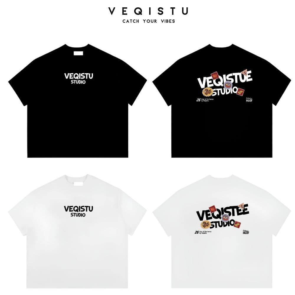 Áo Thun BOXY Local Brand VEQISTU "Tết ICON", Áo Thun Boxy Form Rộng Unisex 250Gsm Cotton