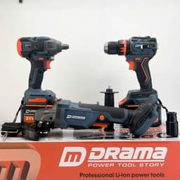 [COMBO 6 MÓN] Máy Khoan + Siết Bulong + Mài Pin DRAMA CB-KMX9630, 2 Pin 15 Cell 6.0Ah, BH 6 Tháng 5