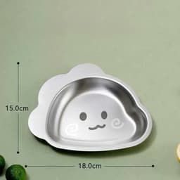 Khay Inox Cho Bé Ăn Dặm Kèm Thìa Inox 316, Bộ Khay Ăn Cho Bé Hình Hoạt Hình Ngộ Nghĩnh Tặng Kèm Thìa VOICON-[SS67] 9