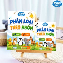 Thẻ Flash EVON BABY dạy bé tập nói - Tập PHÂN LOẠI THEO NHÓM 7