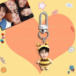 Móc khóa K-pop dễ thương, thiết kế hình mặt em bé, JUHOON, SEONGHYEON, JAMES MARTIN, phù hợp để treo trên túi xách, th 2