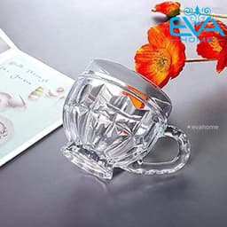 Bộ Bình Cốc Thủy Tinh Cao Cấp Có Quai Cầm – Bình Dung Tích Lớn Kèm 6 Cốc, Bộ Bình Nước Để Bàn Sang Trọng 3