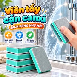 COMBO Cục Tẩy Cặn Canxi Thông Minh Vệ Sinh Kính, Bể Cá Xử Lí Cặn Canxi Bám Kính Nhanh Chóng Hiệu Quả 1