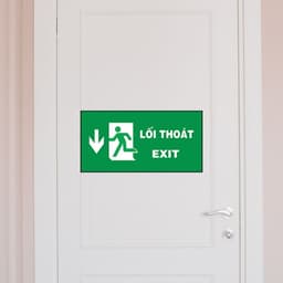 [Hỏa Tốc] Decal Dán Báo Hiệu "Lối Thoát - Exit" Hướng Dẫn An Toàn Chống Thấm Nước, Bền Đẹp 4