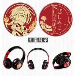 Tai Nghe Bluetooth Bungo Stray Dogs Dazai Osamu Anime Không Dây Gập Gọn Thẻ TF Cosplay Game 3