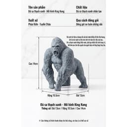 Tượng đá sa thạch Godzilla vs Kingkong đá sa thạch - Tượng deco, trang trí tiểu cảnh, bán cạn, terrarium 6