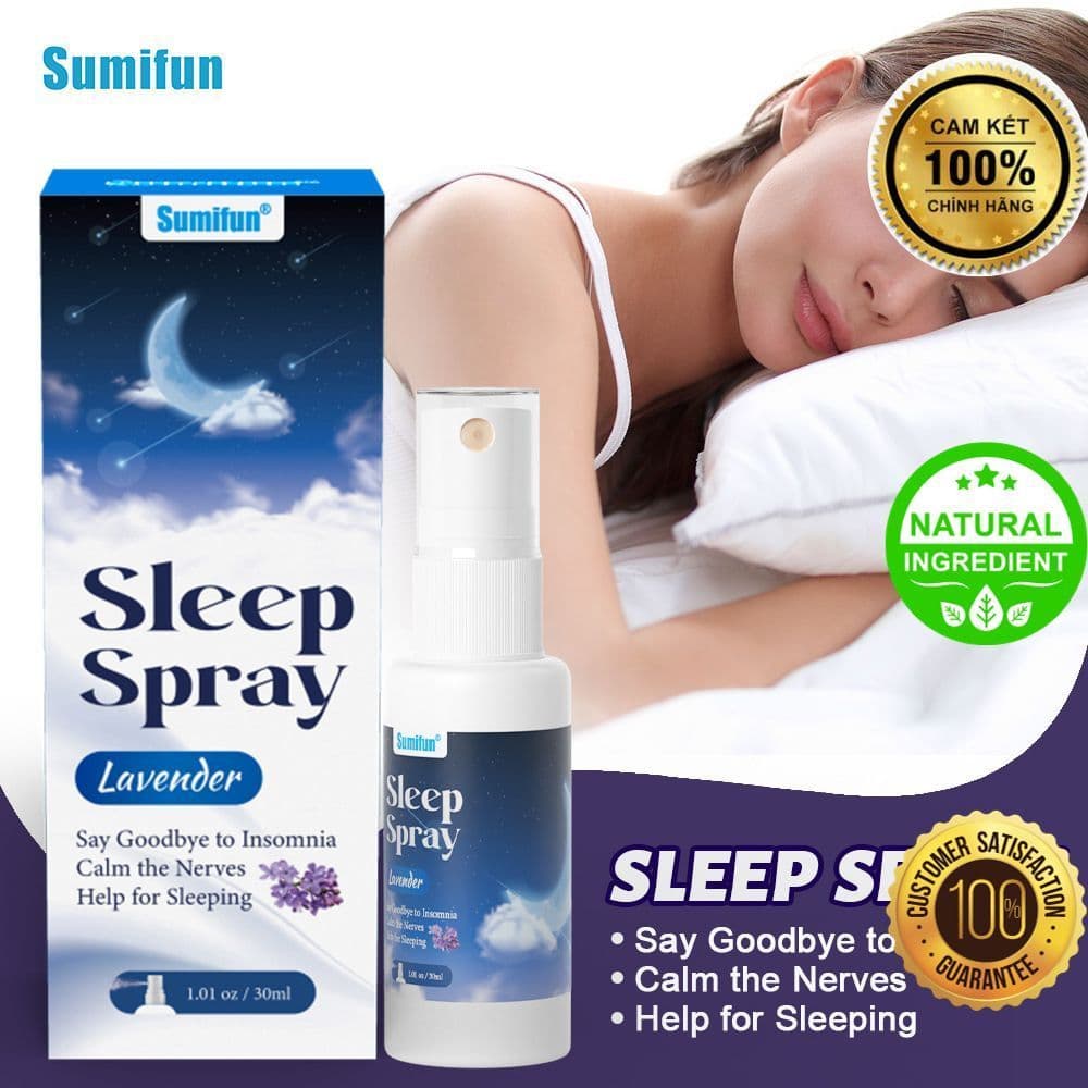 Xịt Hỗ Trợ Giấc Ngủ Thảo Mộc, Giải Pháp Cho Người Mất Ngủ & Suy Nhược Thần Kinh_ZÁ RẺ BẤT NGỜ  