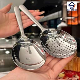FREESHIP Set 3 thìa inox hàn quốc, muôi thủng chất liệu cao cấp dày dặn bền đẹp QM-STORE 2