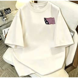 < Deal Mở Bán > Áo thun nữ tay lỡ in hình CỜ MỸ hoa kỳ chất cotton su form rộng siêu hottrend 9