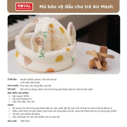 Mũ Bảo Vệ Đầu Cao Cấp Cho Bé AIR MESH - Nón Bảo Vệ Đầu Bé Tập Bò/ Tập Đi Tránh Va Đập 3
