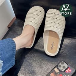 Dép Sục Lưới Mũi Tròn Đế Cao Su Non Êm Mềm Chống Trượt Thời Trang 🍀Mẫu Mới🍀AHBX 5