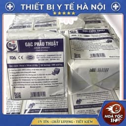 [Hộp 100 Miếng] Gạc Y Tế Phẫu Thuật Đắp Mặt Nạ An Lành 10cmx10cmx 6 Lớp 8