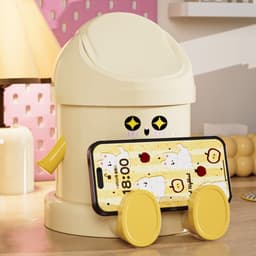 Thùng Rác Mini Để Bàn Nắp Lật Kèm Chân Kê Điện Thoại Thùng Rác Bàn Học Văn Phòng kdn1511 2