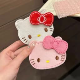 Phụ Kiện Tóc Kitty Nơ Dễ Thương - Miếng Dán Tóc Mái Xinh Xắn 2