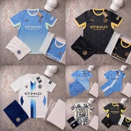 Bộ Quần Áo Bóng Đá CLB Manchester City 26/27 - Vải Polyester Gai Thái Cao Cấp 1