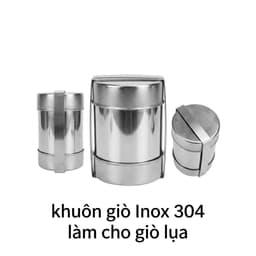 Khuôn làm giò chả lụa INOX 0.5kg và 1kg, nắp dập chất lượng cao. 1