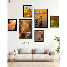 SET 6 Tranh Dán Tường Fomech Bóng CoriHome, Decor Phòng Khách, Phòng Ngủ, Spa, Phòng Nail, Mi 5