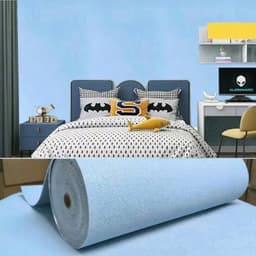 [ Combo 5 Cuộn 10M]xốp dán tường vân vải cao cấp có lớp nhôm cách nhiệt, chống ẩm sẵn keo bóc dán, 1 cuộn 10mx5cm 3
