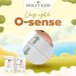 (COMBO 4BỊCH) BỈM MOLLY KIDS HÀN QUỐC MỎNG MỀM THẤM HÚT TỐT CHO BÉ 3