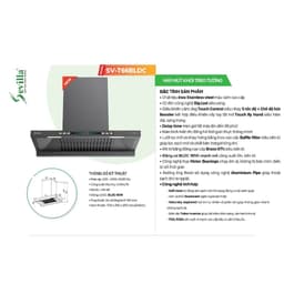 Hút mùi Sevilla T66 BLDC | Động cơ BLDC siêu khỏe | Model 2026 | Hàng chính hãng 5