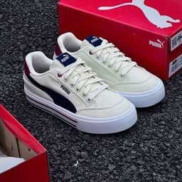 Giày Thể Thao PM Court Classic Vulcanized Formstrip (Vulc FS) Màu Kem Vải Canvas Clever Man Store 5