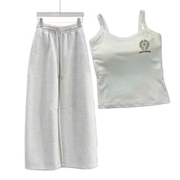 < free size 33 -48kg  > Sét bộ quần dài da cá ống suông + mix áo 2 dây ĐỆM MÚT - chữ THẬP -thoitrang2k 4