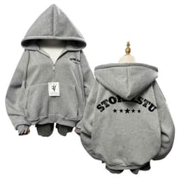 Áo khoác nỉ unisex tay phồng, nhiều màu sắc - CHỮ VIỀN TAY PHỒNG hot trend cho nam nữ mới nhấT 8