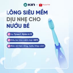 Bàn Chải Đánh Răng Trẻ Em KIN, Lông Mềm, An Toàn Cho Nướu, Cho Bé 2-6 Tuổi, Chính Hãng 4