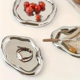 Khay đựng đồ trang sức METALWRK, Đĩa lưu trữ hình đám mây Mini, Đồng hồ đựng đồ trang sức bằng nhựa sáng tạo / Lưu trữ chìa khóa 3