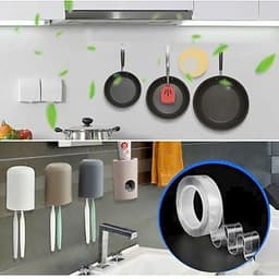 Băng keo nano hai mặt trong suốt 3cm, đa năng và tiện ích cho mọi nhu cầu. 8