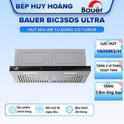Máy hút mùi BAUER BIC35DS Ultra | Công nghệ Đức | Công suất hút 1400m3/h | Bảo hành chính hãng 2 năm 1