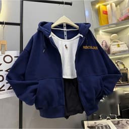 [ XẢ HÀNG ] ÁO NỈ HOODIE DÁNG RỘNG NAM NỮ FREE SIZE 40-75KG 3