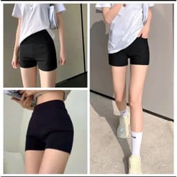 Quần đùi nữ - Quần Legging đùi nữ lưng chun cạp cao, Quần tập thể dục ôm gọn cơ thể, Quần short sooc cotton co giãn BiBi 5
