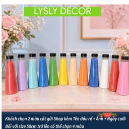 Tranh Rót Cát Cưới Cá Nhân Hóa Tên Cô Dâu Chú Rể, Thiết Kế Riêng Kèm Cát 6