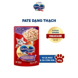 Pate Silver Spoon Gói 60g, Hương Vị Thật Omakase Từ NHẬT BẢN, Thơm Ngon, Dễ Tiêu Hóa 3
