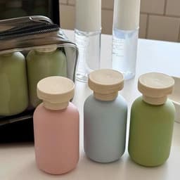 Sét 3 Lọ CHIẾT Mĩ Phẩm 100ml Tặng Túi Đựng Miệng Rộng Tiện Lợi Đi Du Lịch Công Tác Màu Pastel Xinh Xắn VOICON-[TTA11] 2