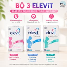 Thực phẩm bảo vệ sức khỏe Elevit hỗ trợ cho phụ nữ giai đoạn trước trong khi mang thai và sau sinh, 1 hộp 30 Viên 8