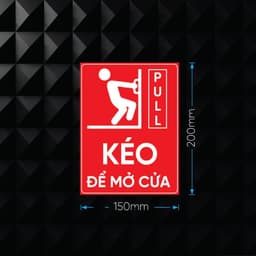 Decal Dán Cửa "Đẩy - Kéo" (Push - Pull) Chống Thấm Nước - Biển Báo Chỉ Dẫn Ra Vào Tiện Lợi, Chuyên Nghiệp 7