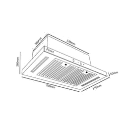 Máy hút mùi âm tủ Fuger TB700 | Hút mùi cảm ứng, cảm biến vẫy tay | Động cơ tuabin công suất 1500m3/h | Bảo hành 2năm 3