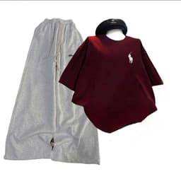 < Rẻ Vô Địch > Sét đồ quần dài da cá Xám đậm chữ kí + mix áo phông Thêu ngựa hót trend trẻ trung PUER -thoitrang96 1