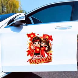 Decal Xe Tự Hào Việt Nam Dán Lên Xe Thể Hiện  Tình Yêu Nước Mạnh Mẽ 1
