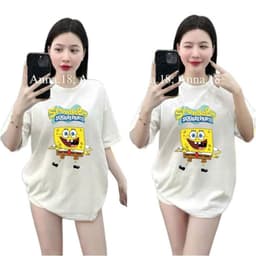 [ Áo Thun MỎNG ] Áo thun cotton nữ Bình Dân cổ tròn vải mỏng nhẹ theu bọt biển dễ thương -thoitrang99 2
