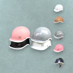 [ĐẠT CHUẨN AN TOÀN] Nón Bảo Hiểm Cá Heo Nửa Đầu Nam Nữ Nhiều Màu Hot Trend Kèm Tai Gấu Charm Cute 6