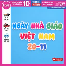 SET CHÀO MỪNG NGÀY NHÀ GIÁO VIỆT NAM 20/11 – FORMEX 5MM IN UV CẮT CNC  3