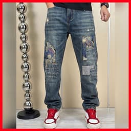 JEAN NAM CAO CẤP, FOEM DÁNG BAGGY-TRẺ TRUNG, NĂNG ĐỘNG PHỐI CÙNG ÁO THUN BAO CHẤT QJ-9529 VIC 2