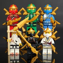 [IN LƯNG] Mô Hình Nhân Vật Kỷ Niệm 15 Năm Ninjago-Lắp Ghép Minifigures Ninjago 15th 9