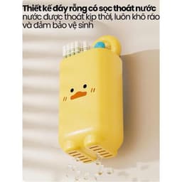 Hộp Đựng Đũa Muỗng Treo Tường Nhựa ABS Cao Cấp Thoáng Khí Ngăn Ẩm Mốc Ống Đựng Đũa Chống Bụi Tích Hợp Móc VOICON-TTA11 5